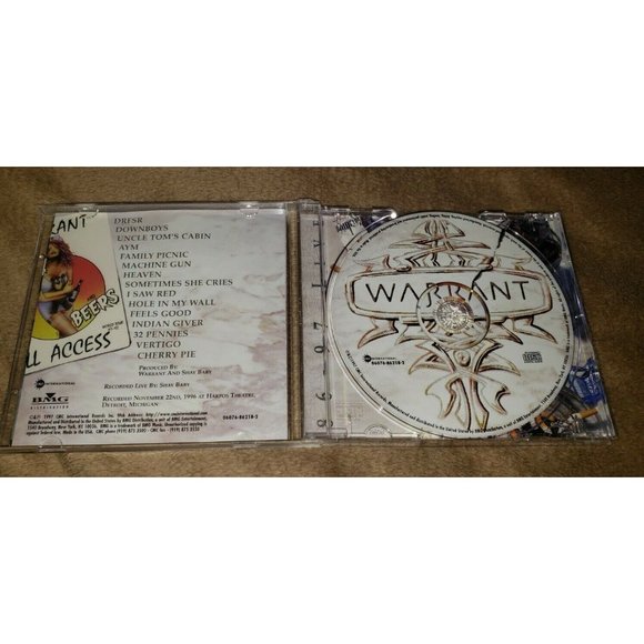 WARRANT cd 86-97 Live (CD, 1997, CMC International) erik turner - Picture 4 of 6